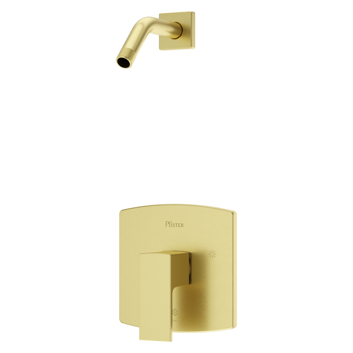 Pfirst Modern Shower Only Faucet in Brushed Gold