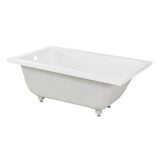 Voltaire 54" x 30" Reversible Drain Drop-In Bathtub