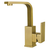 Fauceture LS8463CL Claremont Single-Handle Bathroom Faucet with Push Pop-Up, Brushed Brass
