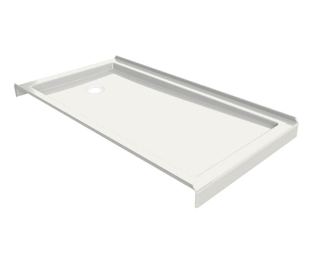 MAAX 410006-506-001-100 B3Round 6036 Acrylic Tunnel Shower Base in White with Back End Drain