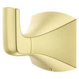 Soft Square Robe Hook In Brushed Gold