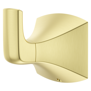 Soft Square Robe Hook In Brushed Gold