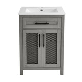 Calice 24" Bathroom Vanity in Carbon Grey