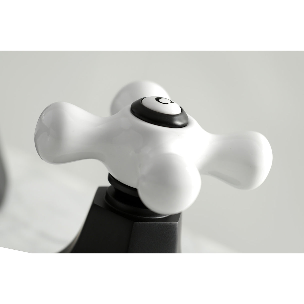 Kingston Brass KS4460PX 8 in. Widespread Bathroom Faucet, Matte Black