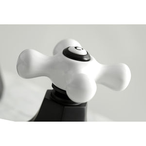 Kingston Brass KS4460PX 8 in. Widespread Bathroom Faucet, Matte Black