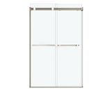 MAAX 136271-900-290-000 Duel 44-47 x 70 ½-74 in. 8 mm Bypass Shower Door for Alcove Installation with Clear glass in Brushed Nickel & Matte White