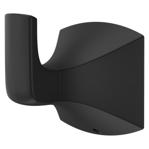 Soft Square Robe Hook In Matte Black