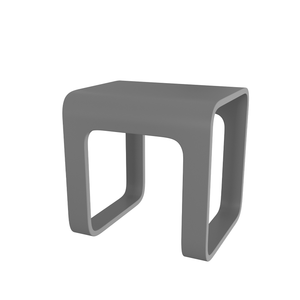 DAX Solid Surface Bathroom Stool - Matte Gray (DAX-ST-03-G) DAX-ST-03-G