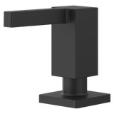 Square Modern Kitchen Soap Dispenser in Spot Defense Matte Black
