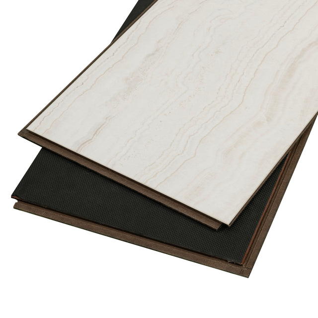 CALI Salt Point Travertine Shorebreak Laminate Tile Extra Wide Click (Covers 15.5 SQFT) 7701000300