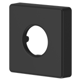 Modern Square Shower Arm Flange in Matte Black