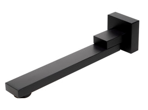 Black Matte Square Foldable Tub Spout