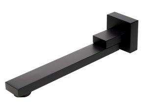 Black Matte Square Foldable Tub Spout