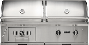 Coyote C3HY50LP 50" Hybrid Gas Grill, Built-In, Liquid Propane, Stainless Steel