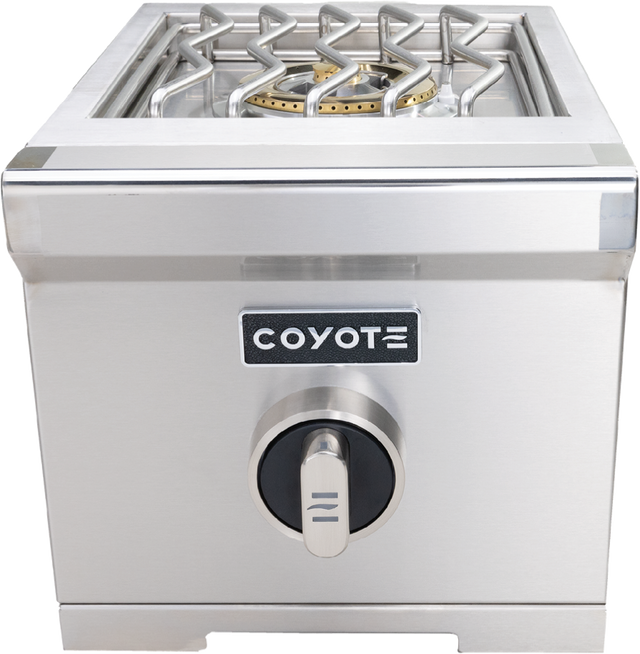 Coyote C3SBLP 12" Single Side Burner, Liquid Propane, Stainless Steel