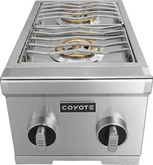 Coyote C3DBLP 12" Double Side Burner, Liquid Propane, Stainless Steel