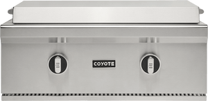 Coyote C3FTG30LP 30" Built-In Flat Top Grill, Liquid Propane, Stainless Steel