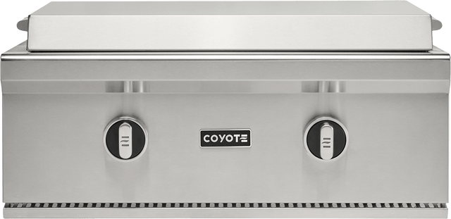 Coyote C3FTG30NG 30" Built-In Flat Top Grill, Natural Gas, Stainless Steel