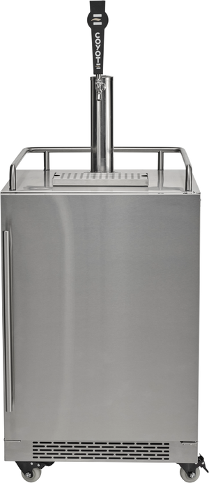 Coyote C124KEG 24" Outdoor Kegerator, Stainless Steel
