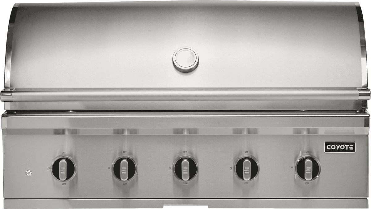 Coyote C3CL42NG 42" CL-Series Built-In Gas Grill, 5 Burners, Natural Gas, Stainless Steel
