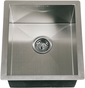 Coyote C1SINK1618 Sink - Universal Mount (No Faucet), Stainless Steel