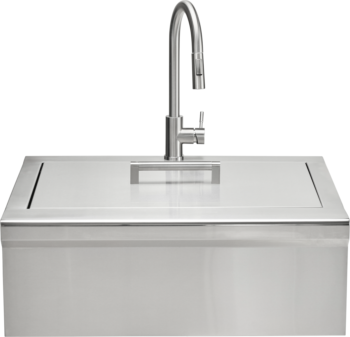 Coyote C3FHSINK 30" Farmhouse Sink & Faucet, Stainless Steel