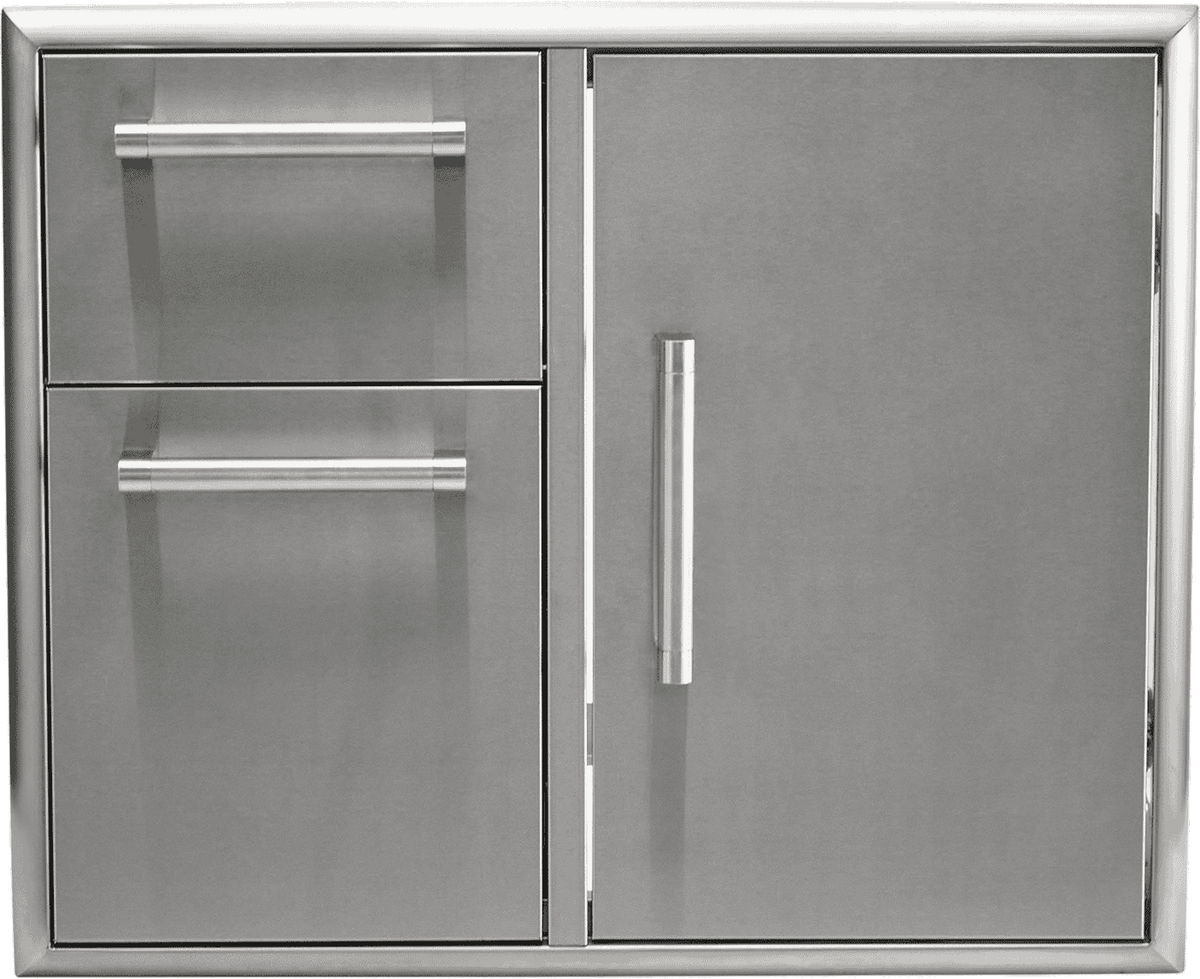 Coyote C3-DPC31 Dry Pantry 31" - 2 Drawer Cabinet and Single Door, Stainless Steel - image 3