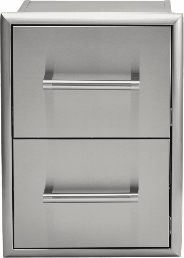 Coyote C3-2DC 2 Drawer Cabinet, Stainless Steel