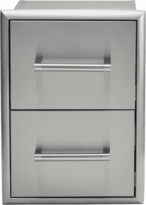Coyote C3-2DC 2 Drawer Cabinet, Stainless Steel