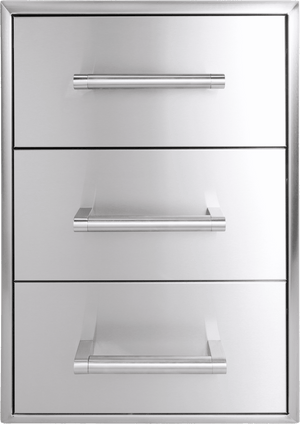 Coyote C3-3DC 3 Drawer Cabinet, Stainless Steel