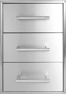 Coyote C3-3DC 3 Drawer Cabinet, Stainless Steel
