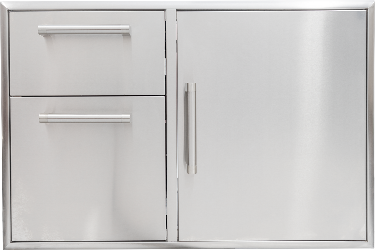Coyote C3-CD2DC36 Combo Drawer 36" - 2 Drawer Cabinet and Single Door, Stainless Steel