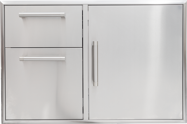 Coyote C3-CD2DC36 Combo Drawer 36" - 2 Drawer Cabinet and Single Door, Stainless Steel