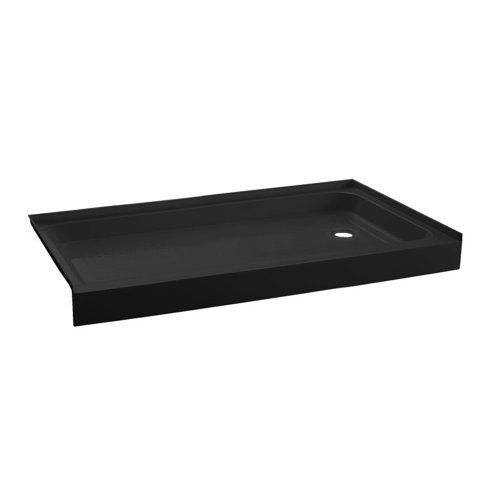 Voltaire 60 x 32 Acrylic Black, Single-Threshold, Right-Hand Drain, Shower Base