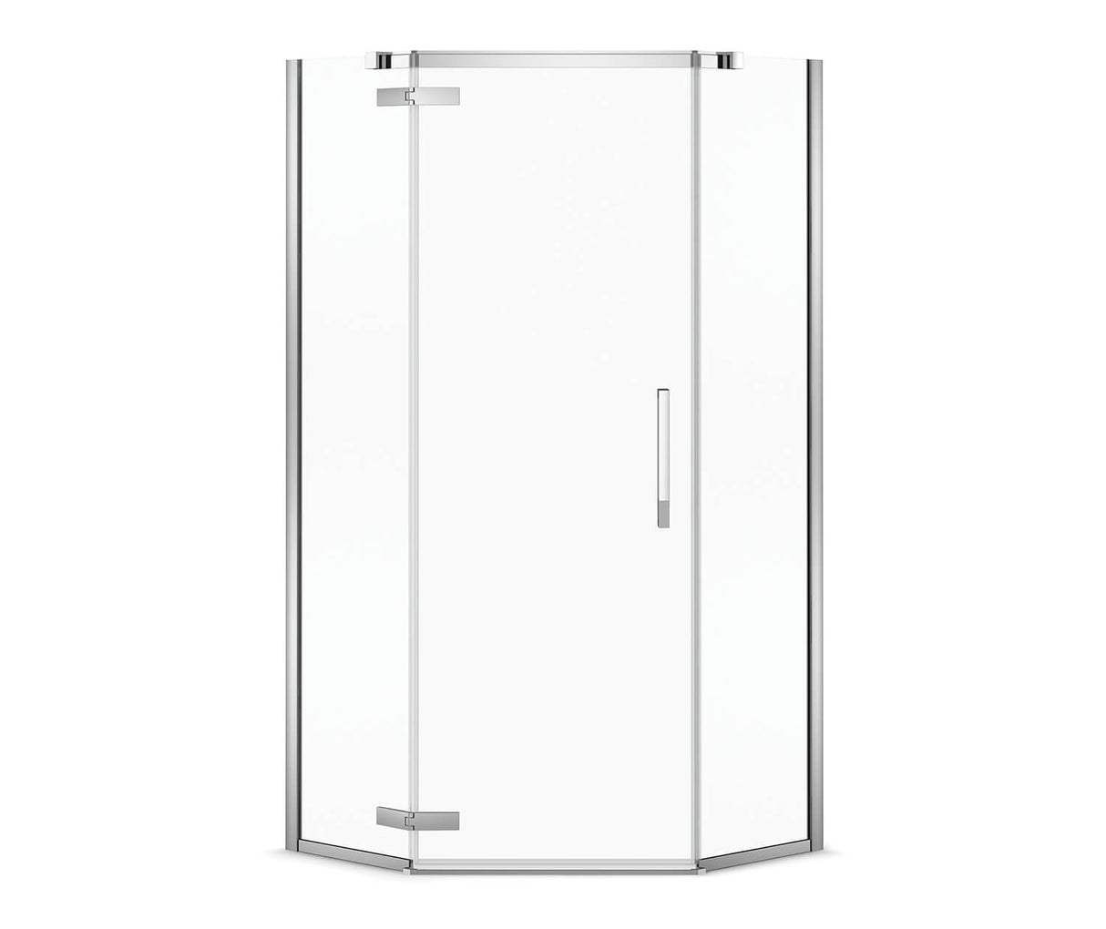 MAAX 139320-900-084-000 Davana Neo-angle 40 x 40 x 75 in. 8mm Pivot Shower Door for Corner Installation with Clear glass in Chrome