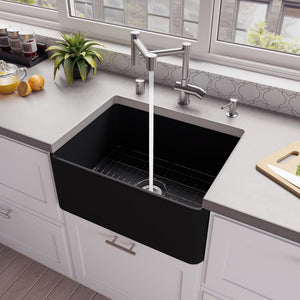 Black Matte Smooth Apron 24