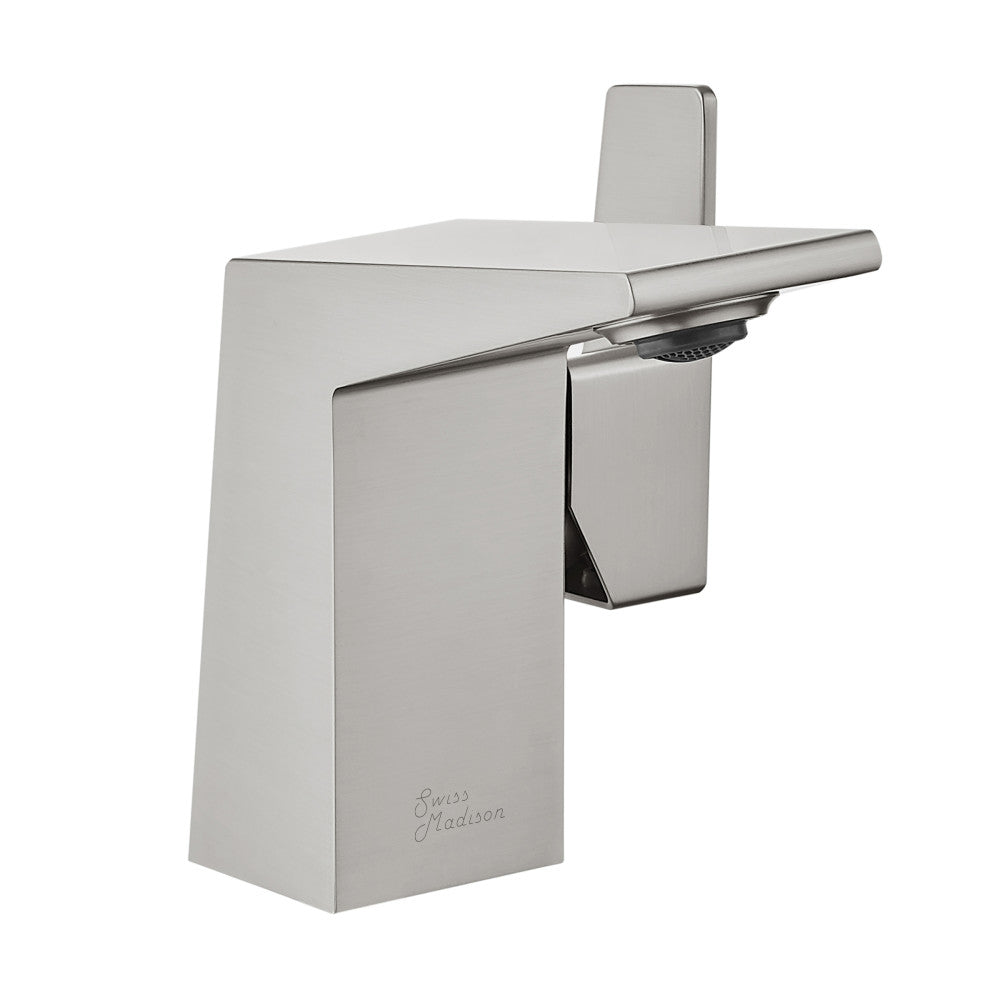 Carre Single Hole, Single-Handle, Bathroom Faucet in Brushed Nickel