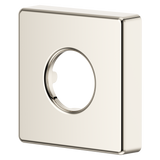 Modern Square Shower Arm Flange in Polished Nickel
