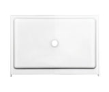 MAAX 105624-000-002-000 Finesse Base 48 x 32 AcrylX Alcove Shower Base with Center Drain in White
