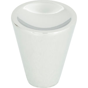 Atlas Homewares Dap Cone Knob 1 Inch Polished Chrome