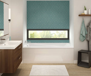 MAAX 106220-103-001-001 Exhibit 6632 IF Acrylic Alcove Left-Hand Drain Aeroeffect Bathtub in White