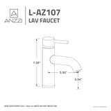 ANZZI L-AZ107ORB Valle Single Hole Single Handle Bathroom Faucet in Oil Rubbed Bronze