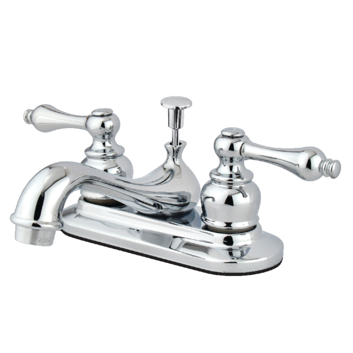 Kingston Brass KB601AL Restoration 4 in. Centerset Bathroom Faucet, Polished Chrome
