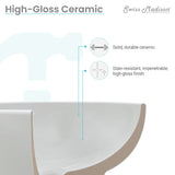 Claire 20 Rectangle Ceramic Vessel Sink