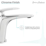 Sublime Single Hole, Single-Handle, Bathroom Faucet in Chrome