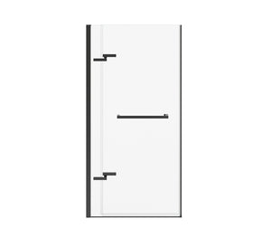 MAAX 139575-900-340-000 Reveal Sleek 71 32 ½-35 ½ x 71 ½ in. 8mm Pivot Shower Door for Alcove Installation with Clear glass in Matte Black