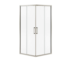 MAAX 137447-900-305-000 Radia Square 32 x 32 x 71 ½ in. 6mm Sliding Shower Door for Corner Installation with Clear glass in Brushed Nickel