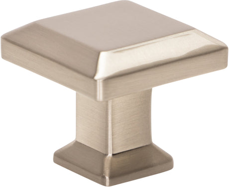 Atlas Homewares Sweetbriar Lane Square Knob 1 1/4 Inch Brushed Nickel