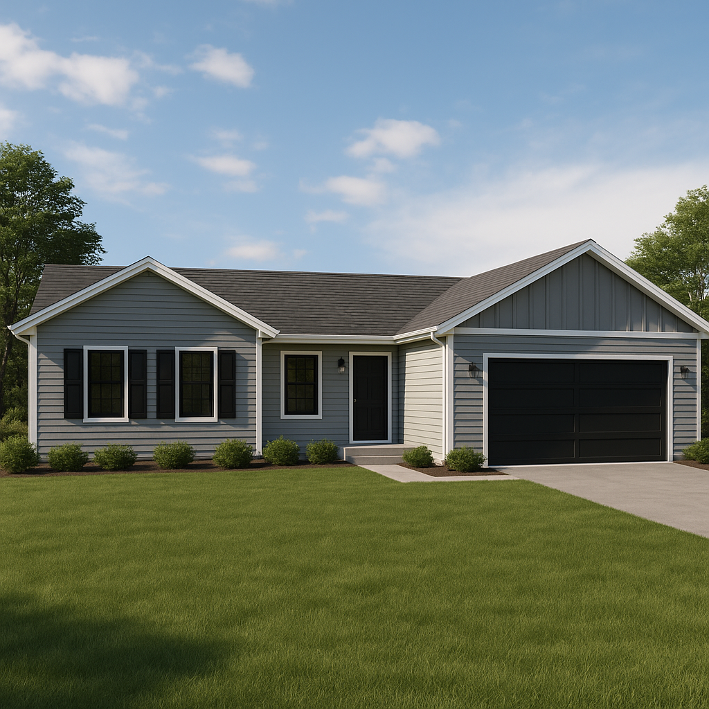 abodeMOD "theJONES" ABODEMOD1876 3 Bedroom(s), 2 Bath(s) w/Garage 1876 Square Feet Prefab SFR Shell