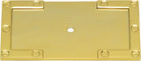Atlas Homewares Campaign L-Bracket Backplate 3 11/16 Inch Polished Brass